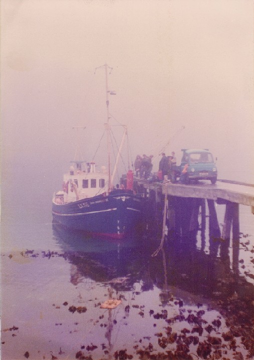 Boat in mist